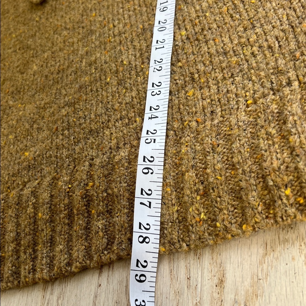 Zara Oversized Relaxed Fit Hoodie Sweater Sleeveless Vest Carmal Tan Neutral M - Picture 12 of 13
